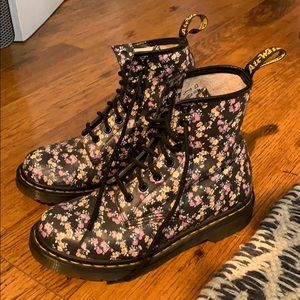 Floral Doc Martens size 7
